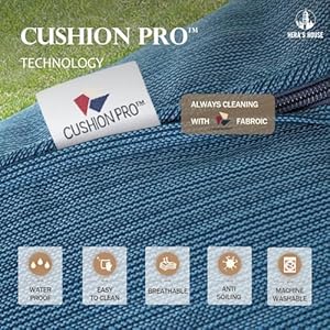 HERAS HOUSE 7 Piece Patio Furniture Set 2 x Swivel Chair 2 x Leg Chair 2 x Ottoman 1 x 3 Seat Sofa All Cushioned 9 Seats Metal Outdoor Conversation Set for Lawn Garden Backyard