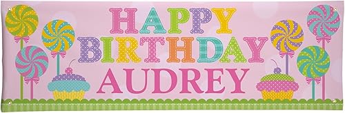 Miniatura 46 de Let's Make Memories Cartel personalizado de cumpleaños de unicornio – Cartel de feliz cumpleaños para niños – Decoraciones de fiesta personalizadas