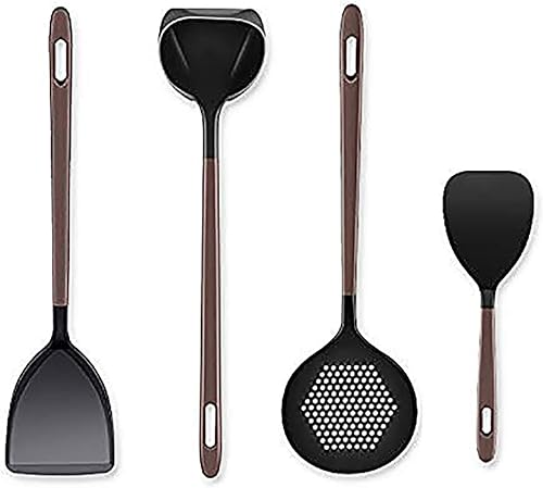 Miniatura 1 de Juego de utensilios de cocina de silicona, juego de herramientas de cocina de alta calidad, escalera, espumadera, paleta de arroz, espátula -