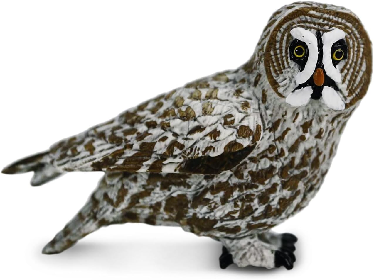 Safari Ltd. Great Grey Owl Figurine - Realistic 2.5" Bird Figure - Educational Toy for Boys, Girls, and Kids Ages 3+