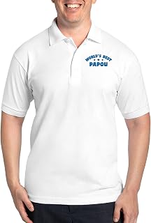 World's Best Greek Papou Golf Shirt Men's Golf Polo Shirt Pique Knit
