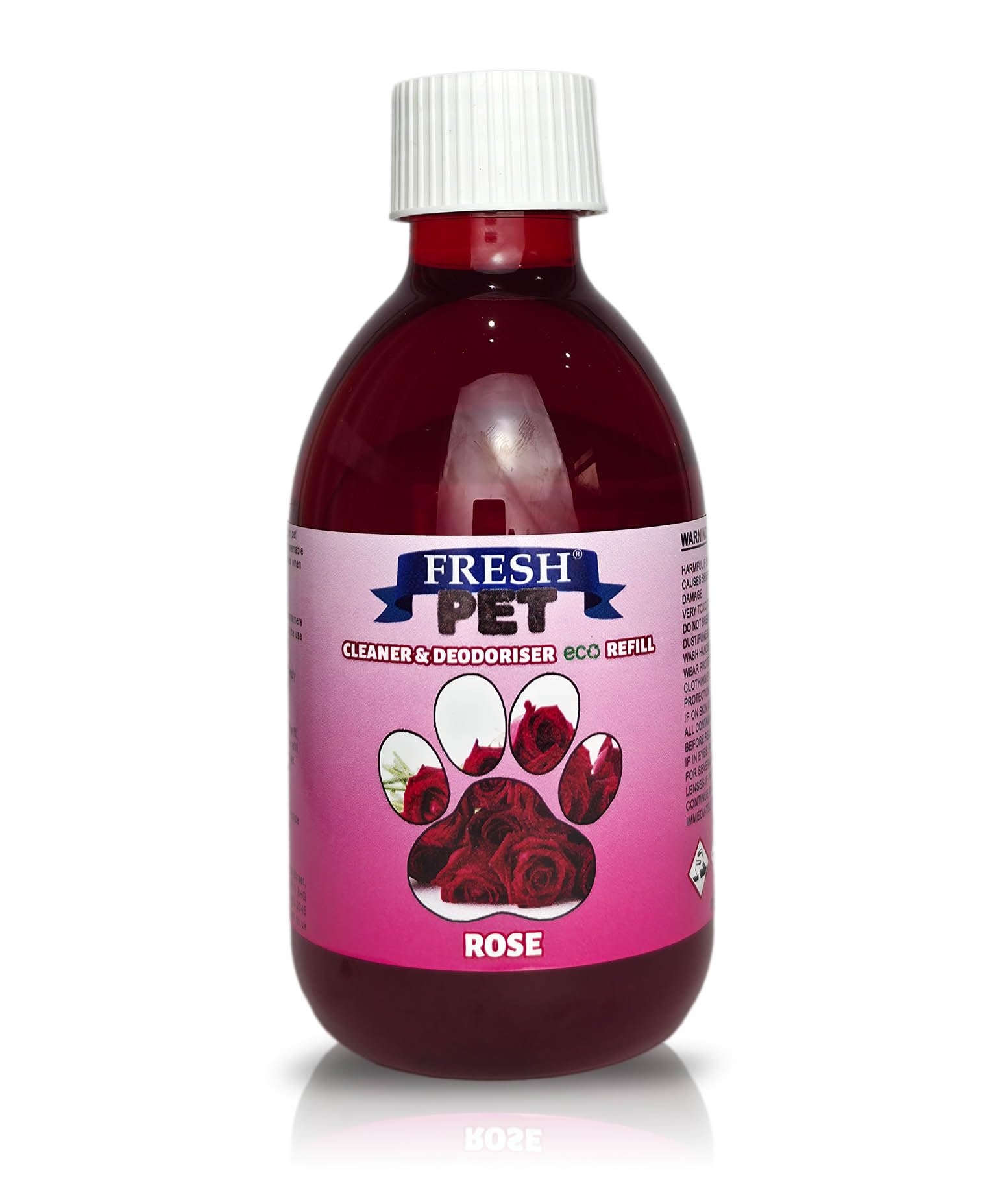 Trade Chemicals FRESH PET SUPER CONCENTRATED DISINFECTANT New Fragrance - 250ml eco-Refill (English Rose)