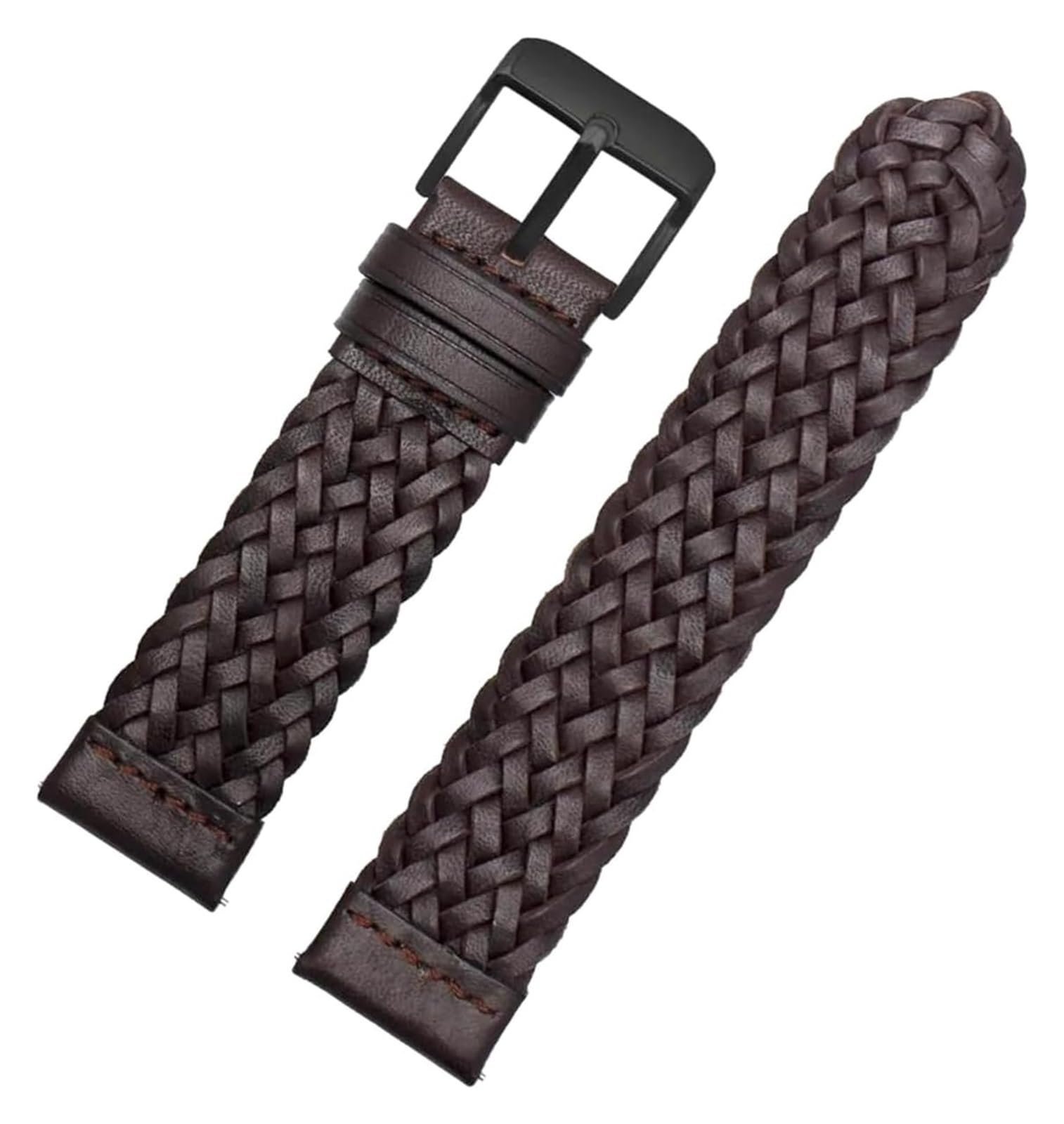 Zastępujące opaski do obserwacji 20/22/24 mm szybkie wydawanie Plepień z obserwowanymi kowalczkami do inteligentnych zegarków (brązowe klamry, 24 mm)