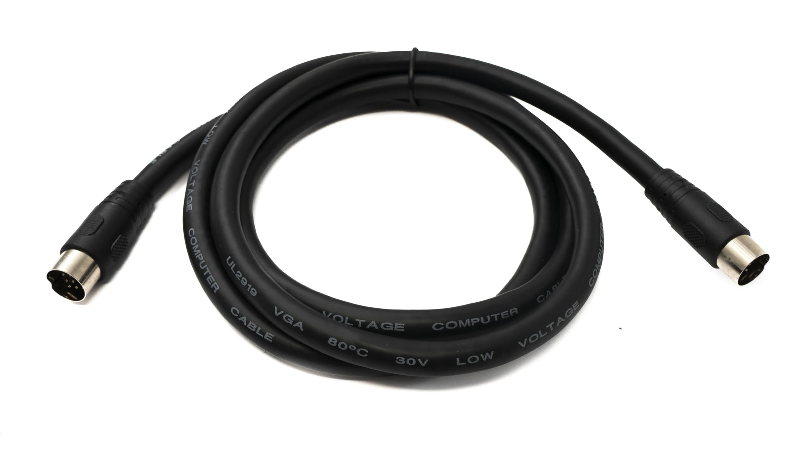 System-S S-Video Câble 150 cm DIN 13 broches mâle vers mâle Noir