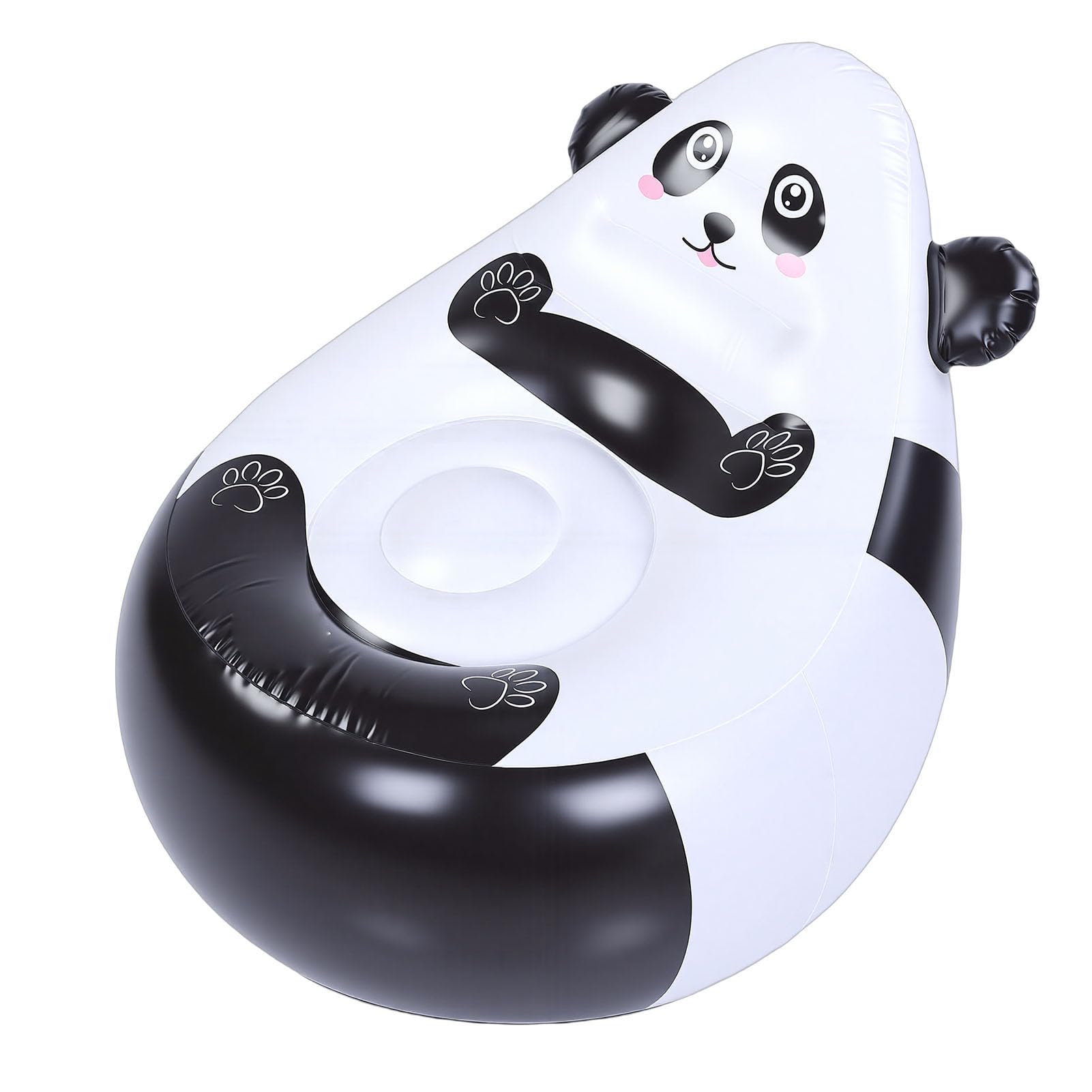 Siège gonflable portable panda enfant camping et plage avec valve d'air