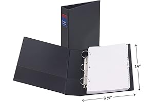 Avery Durable Legal-Size 3-Ring Binder with 2-Inch Round Rings (06401) for 8.5" x 14"