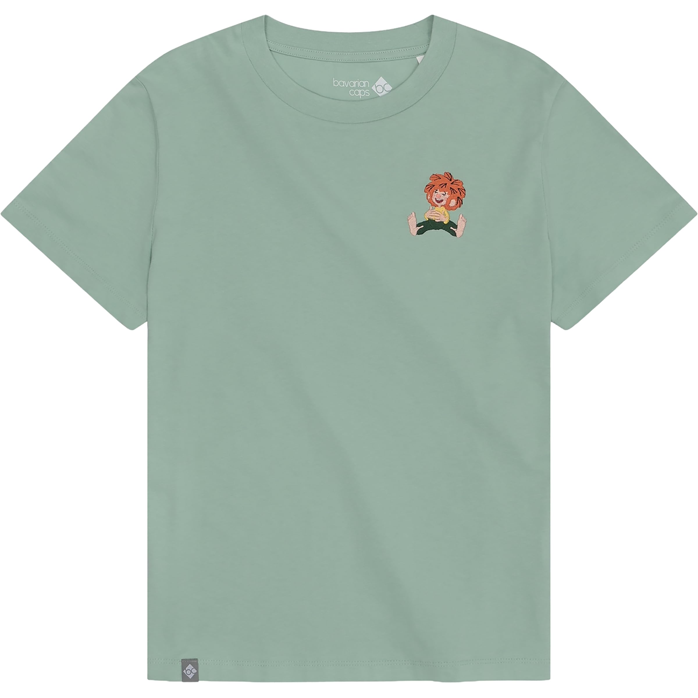 Bavarian Caps Damen Pumuckl Lacht T-Shirt, Minze, M