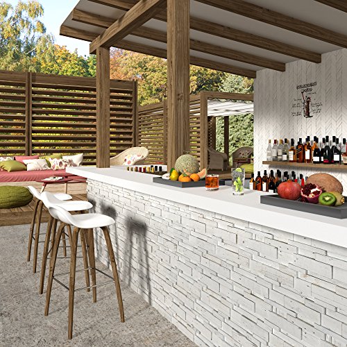 Decostyle rnx-decape Mosaik Deko, Weiß, 30 x 30 cm