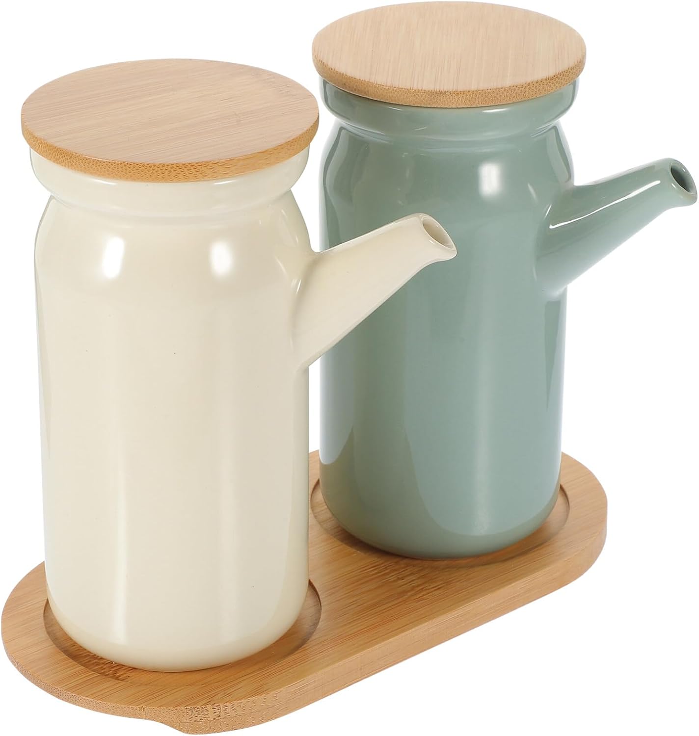 Distributeurs D'huile Et Vinaigre En Verre - Lot De 2, 500 Ml Chacun, Bec Verseur Contrôle, Bouchon étanche, Lave-vaisselle