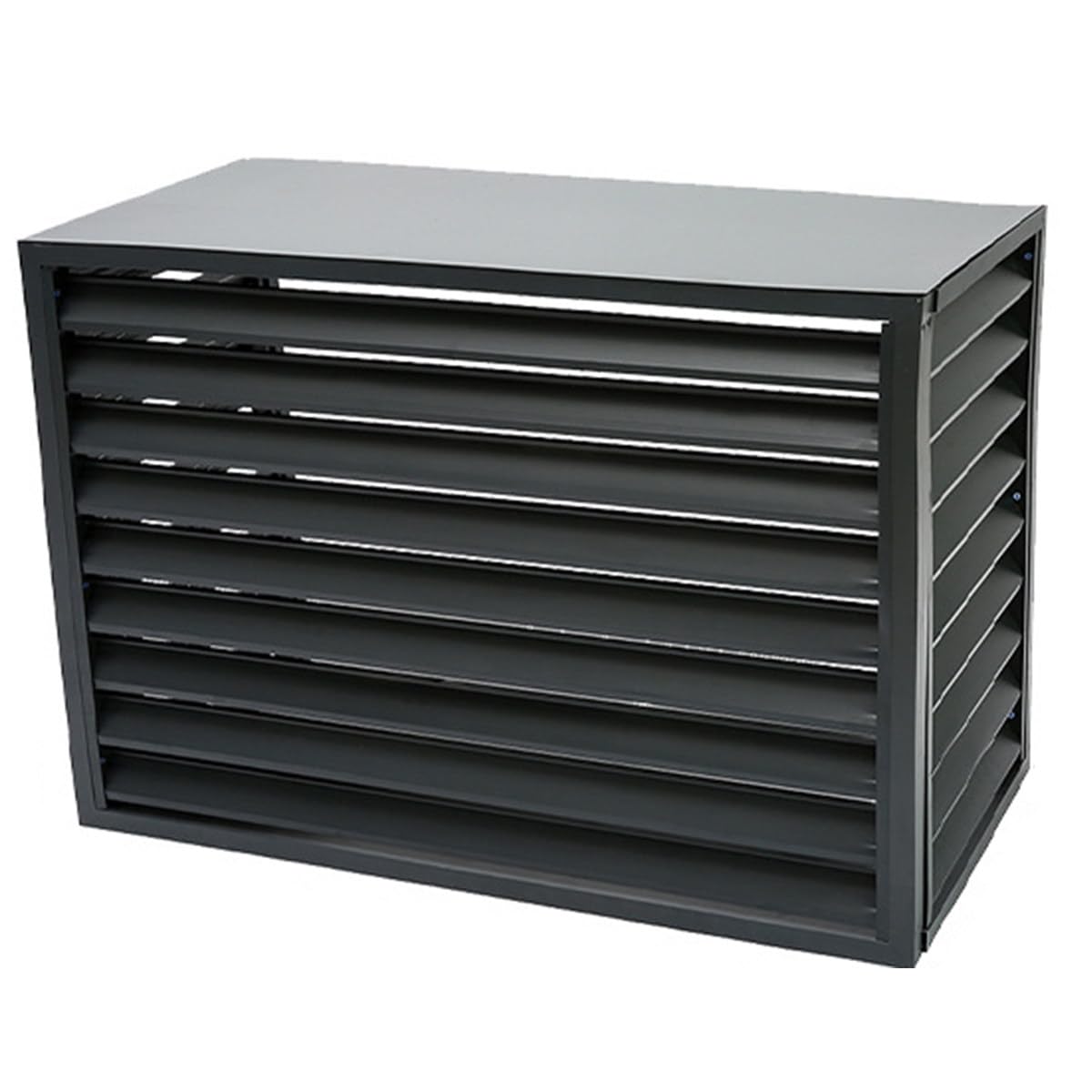 QYMYOZ All Weather Aluminum Outdoor Air Conditioner Cover Durable Protection for Central AC Units Weather Resistant UV Resistant Fits Most Standard Sizes