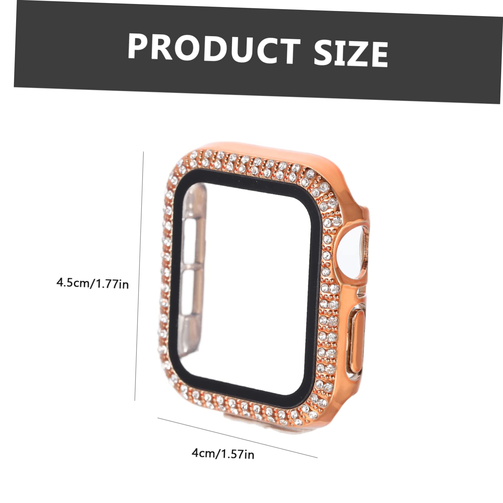 Housoutil 2 Sets – Kratzfeste Smartwatch-hülle Glitzernde Uhrenabdeckung Vollständige Zugriffstasten Entfernen Kompatibel Mit 5 Stück X 2