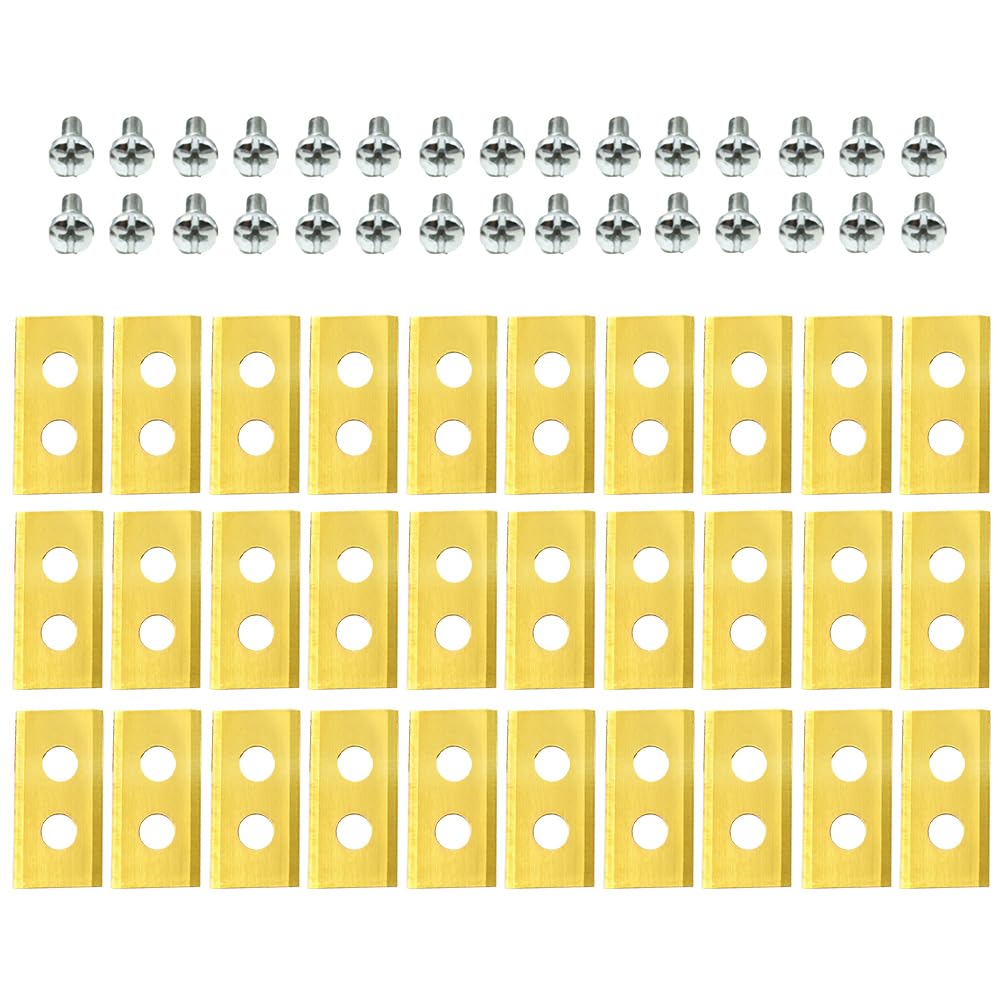 30 cuchillas de acero inoxidable para cortacésped Worx Landroid Lanmower (plata)