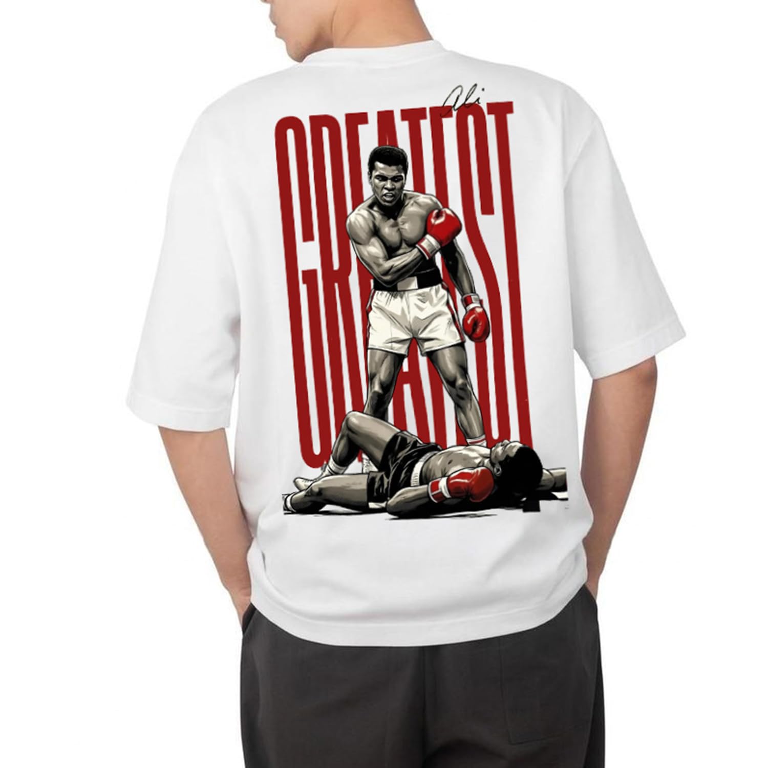 AROA Tshirt Greatest of All Time Muhammad Ali Model : 094 Men