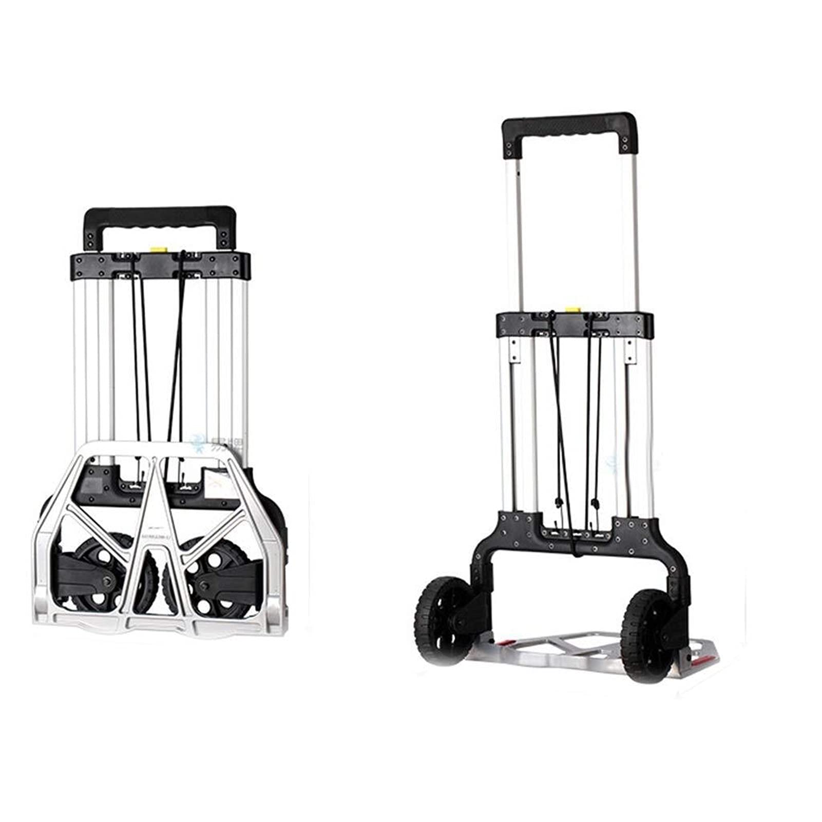 Camion Chariot Pliant Camion À Main Chariot À Bagages Petit Chariot Épicerie Ménage Extérieur Mobile Cadeau (Couleur : Blanc, Taille : 79 * 48 * 6CM(31 * 19 * 2IN))