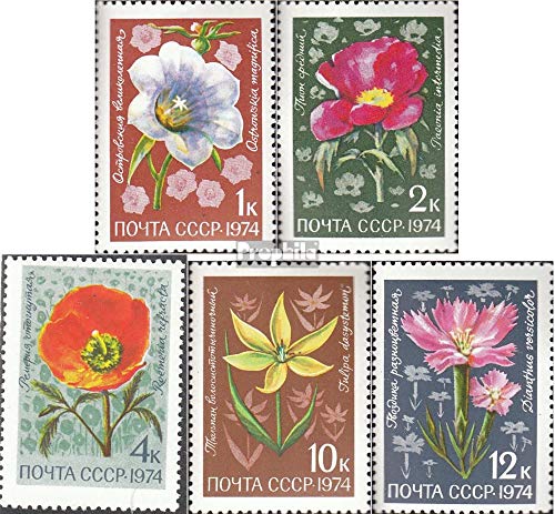 Prophila Collection Unione Sovietica 4308-4312 (Completa Edizione) 1974 Mountain Flowers Asia Centrale (Francobolli per i Collezionisti) impianto