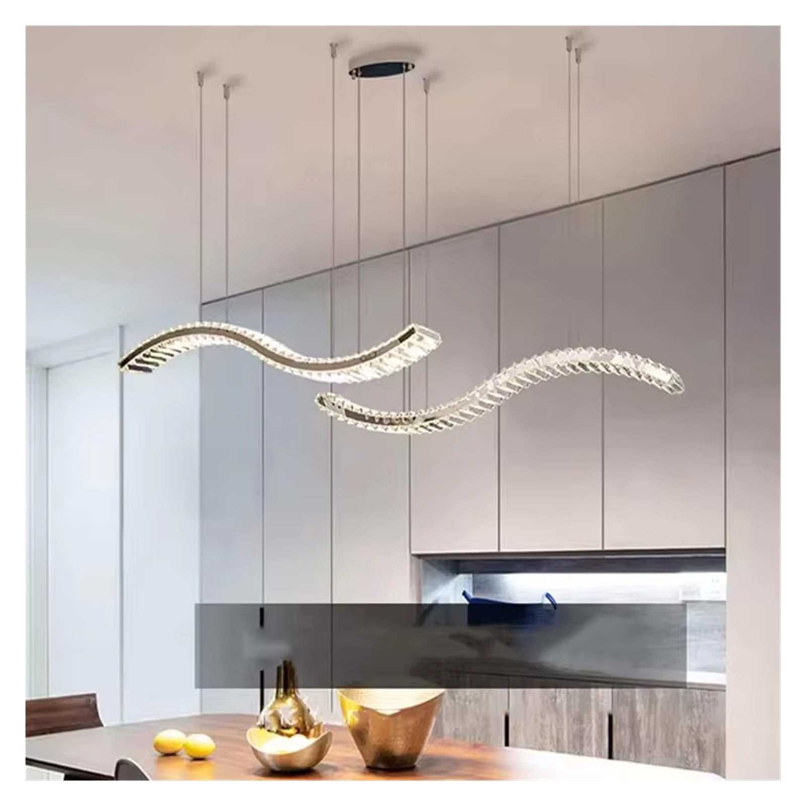 ASerZenith Dine Dining Room Pendant Lights Indoor Lighting Ceiling Lamp Hanging Light Led Chandeliers For Living Room Indoor Lightin,Warm White-120Cm