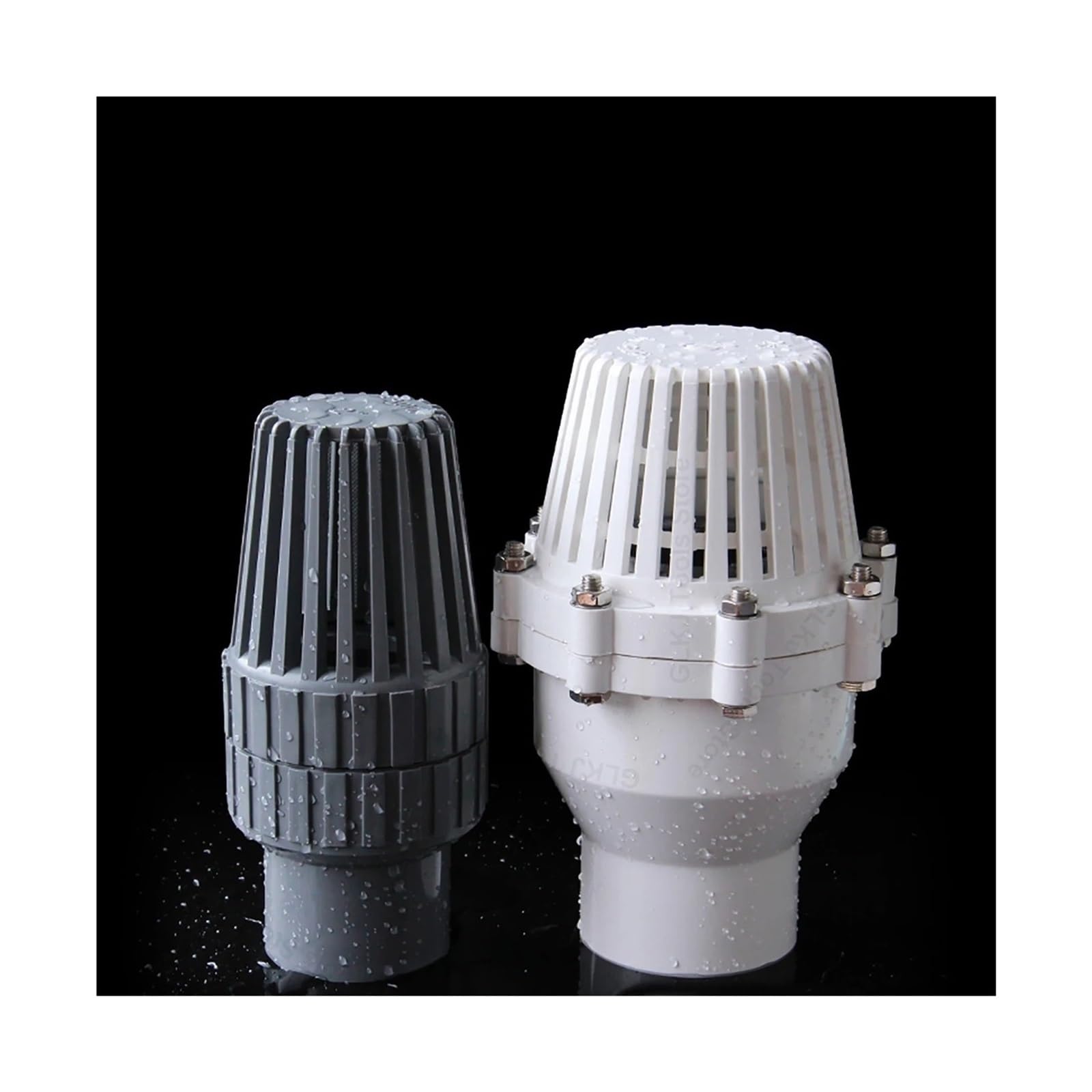 1 szt. ID 75 90 110 160 mm pompa wodna wlot filtra PVC dolny zawór zwrotny armatura akwariowa (wewnętrzna średnica 90 mm, W1hite)