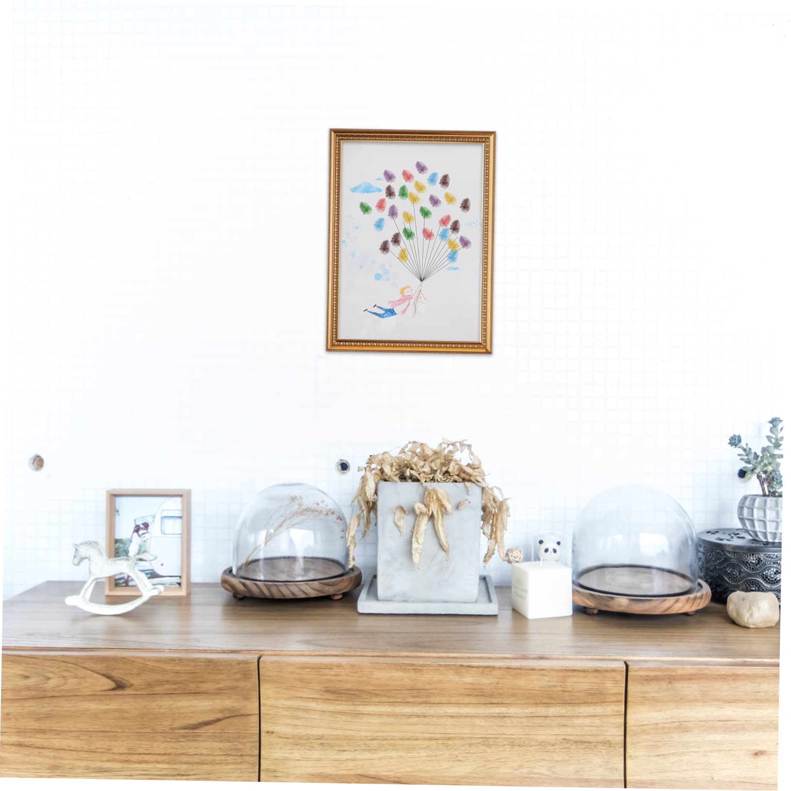 4stücke Fingerprint Balloon Gästebuch Für Hochzeit Und Feierlichkeiten Kreatives Signierbild Zur Erinnerung An Besondere Momente