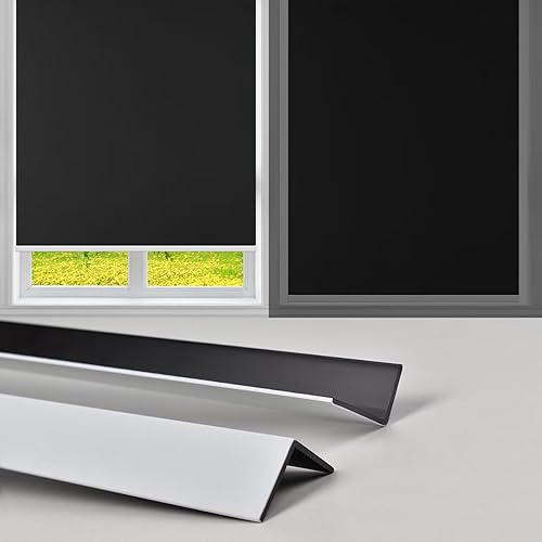 FHSBLINDS Bloqueadores de luz de PVC 100% opacos para persianas y persianas Bloquean la luz a lo largo de los lados de las persianas opacas, ideal