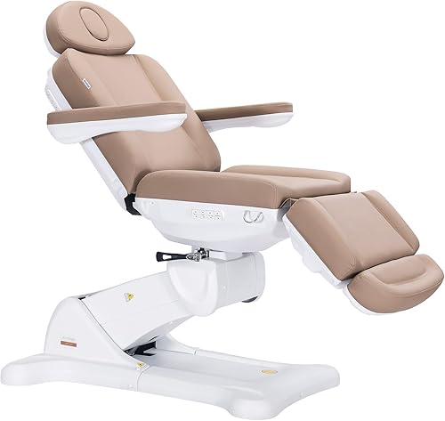 DERMALOGIC Remi - Mesa de tratamiento de spa eléctrico, 4 motores, cama de masaje, función de memoria, altura ajustable, equipo de tatuaje de salón