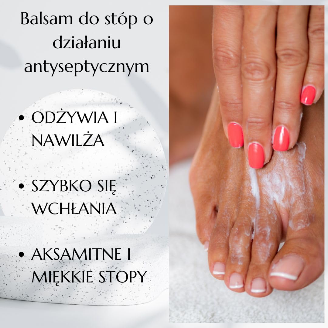 Balsam do stóp z drzewem herbacianym - wysoka zawartość ziół, olejków eterycznych z manuka i olejku z drzewa herbacianego - krem ​​do stóp 100 ml