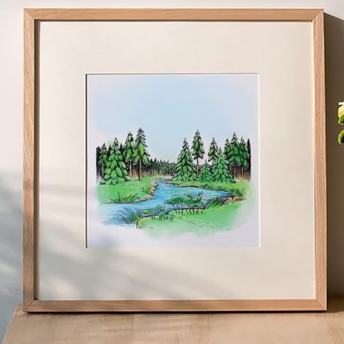 Miniatura 10 de 3 sellos transparentes de fondo de árboles para hacer tarjetas y diario, sellos de silicona para casas del bosque, sellos de goma para álbumes de