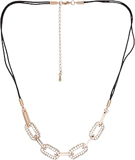 Necklace in Round Rings For Women - Gold, 45CM