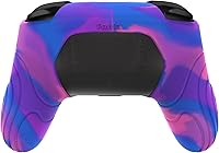 Vista 8 de PlayVital Samurai Edition - Funda protectora ergonómica de silicona para Nintendo Switch Pro, suave y antideslizante, protector de agarre