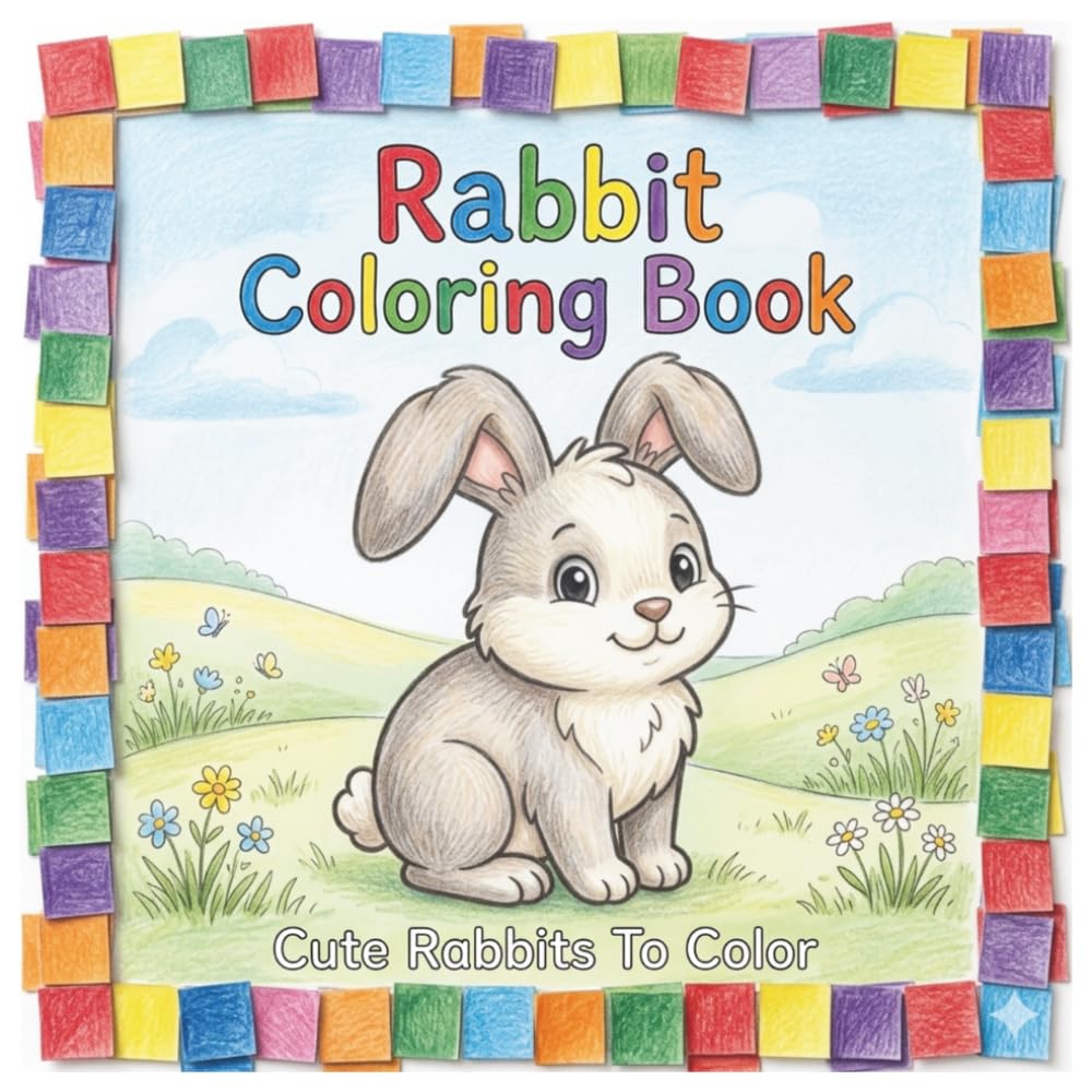Rabbit Coloring Book: Coloring Book For Kids | Cute Animal Coloring Book | Bunny Coloring Book | Rabbits For Kids | Kid Coloring Book | Coloring Pages For Children Ages 3-6