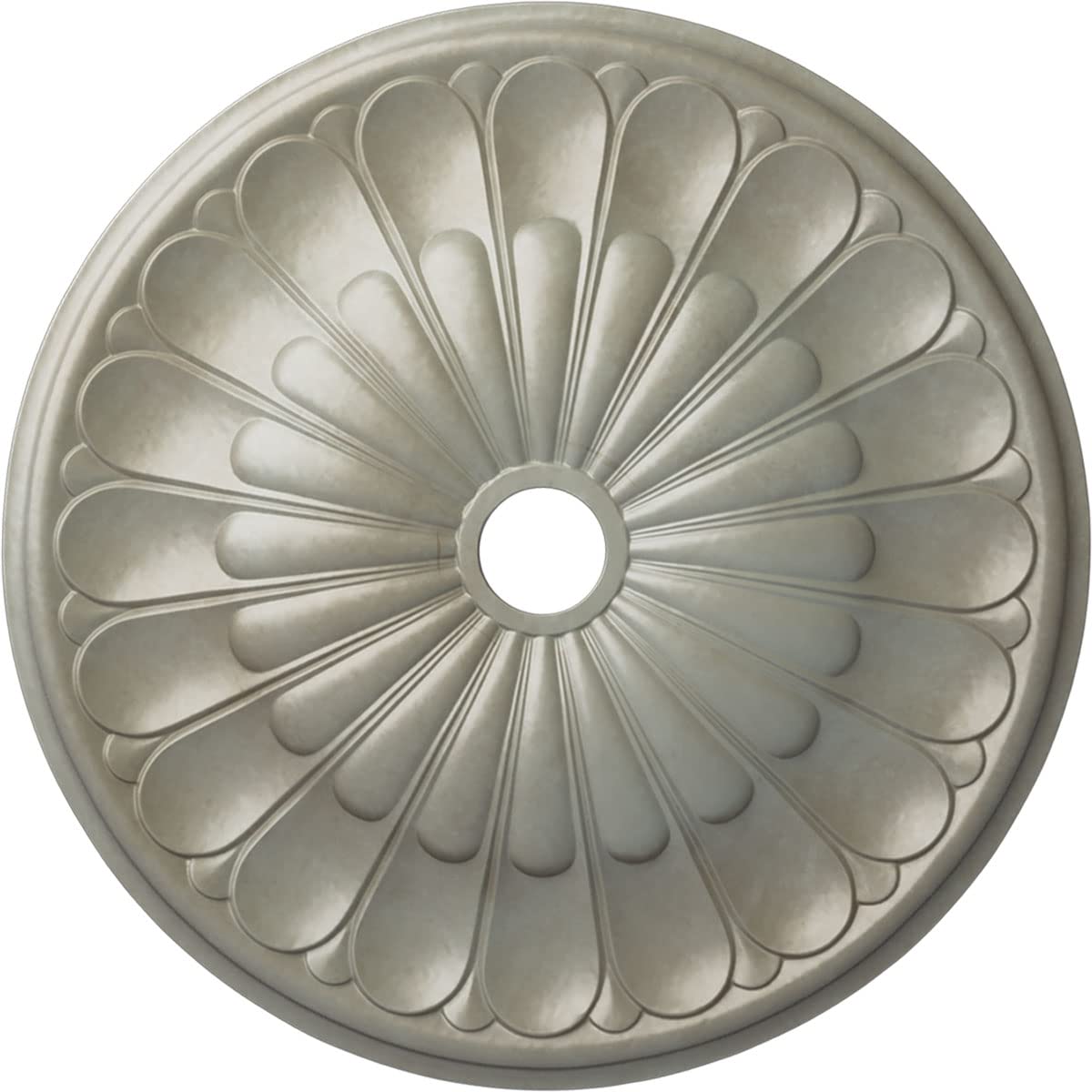 Médaillon de plafond pour grand salon bourgeois en cuivre rustique