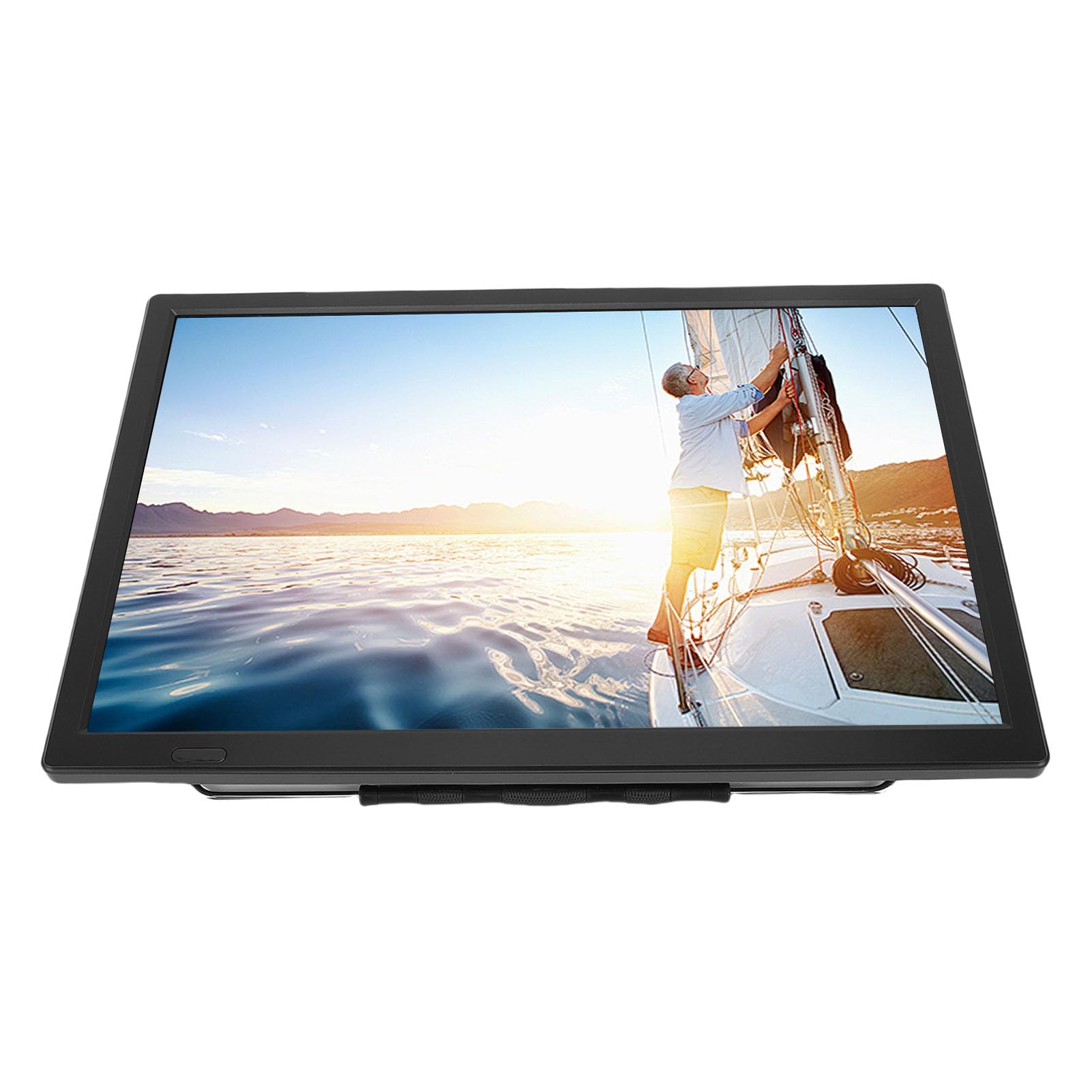 Cuifati Petit Téléviseur Intelligent de 15,4 Pouces, Télécommande Vocale, Applications de Streaming Intégrées, Tuner ATSC, WiFi Bluetooth, Lecture USB, Télévision HD pour Cuisine,