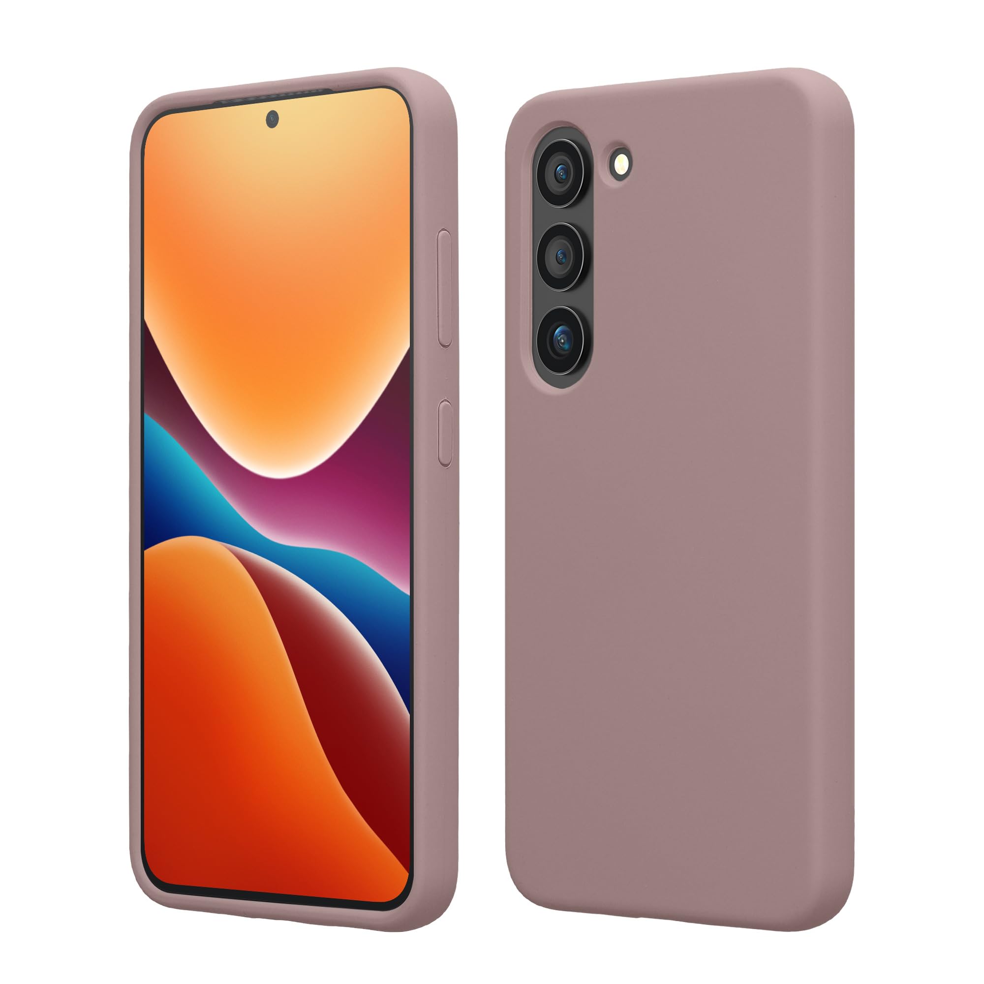 kwmobile Case Compatible with Samsung Galaxy S23 Plus Case - TPU Silicone Cover - Works with Wireless Charging - Nude Lilac