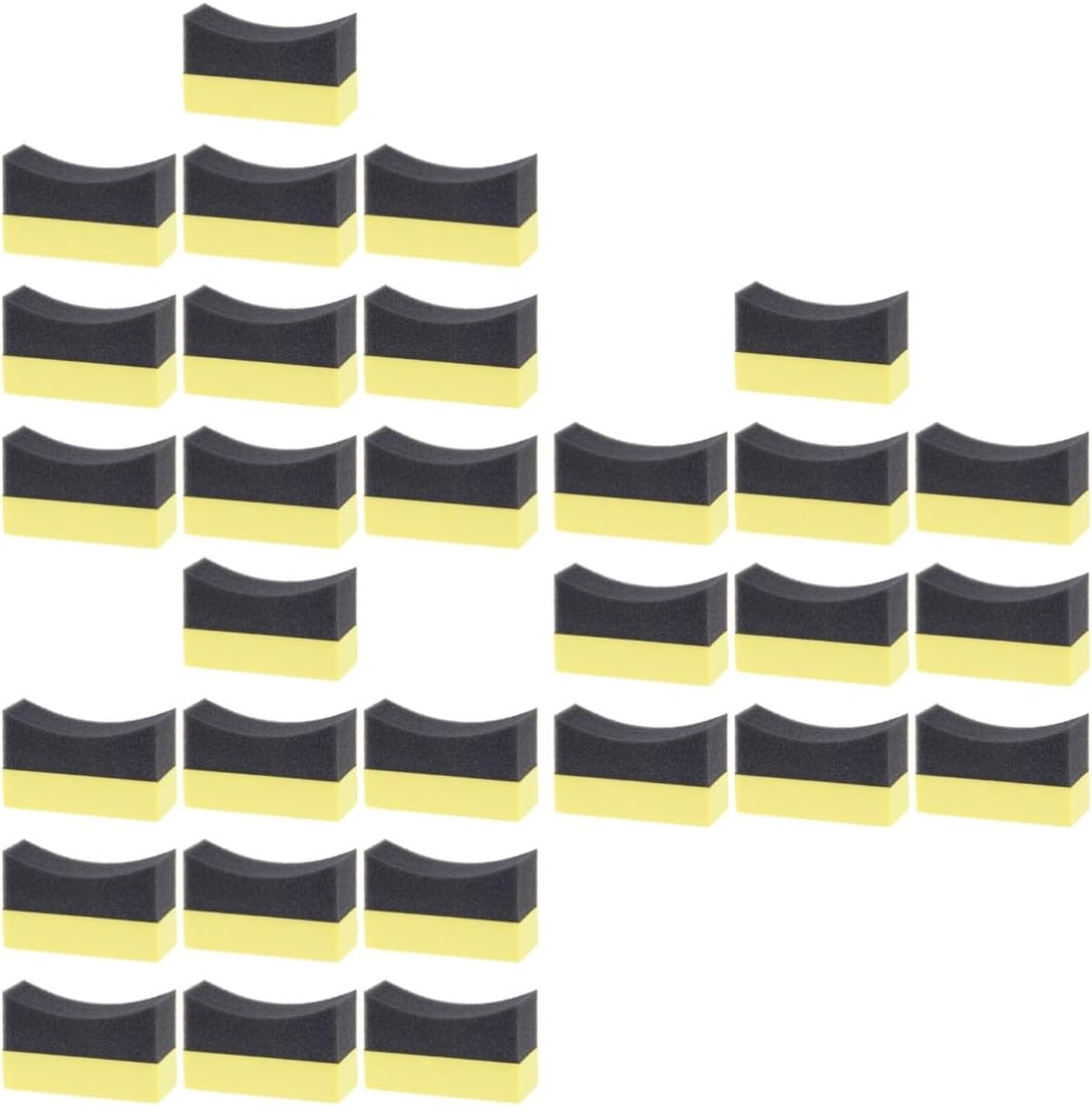 30pcs Tire Dressing Applicator Pads Car Cleaning Sponge for Polishing and Waxing for Auto Detailing and Interior Care Easy to Use No Deformation