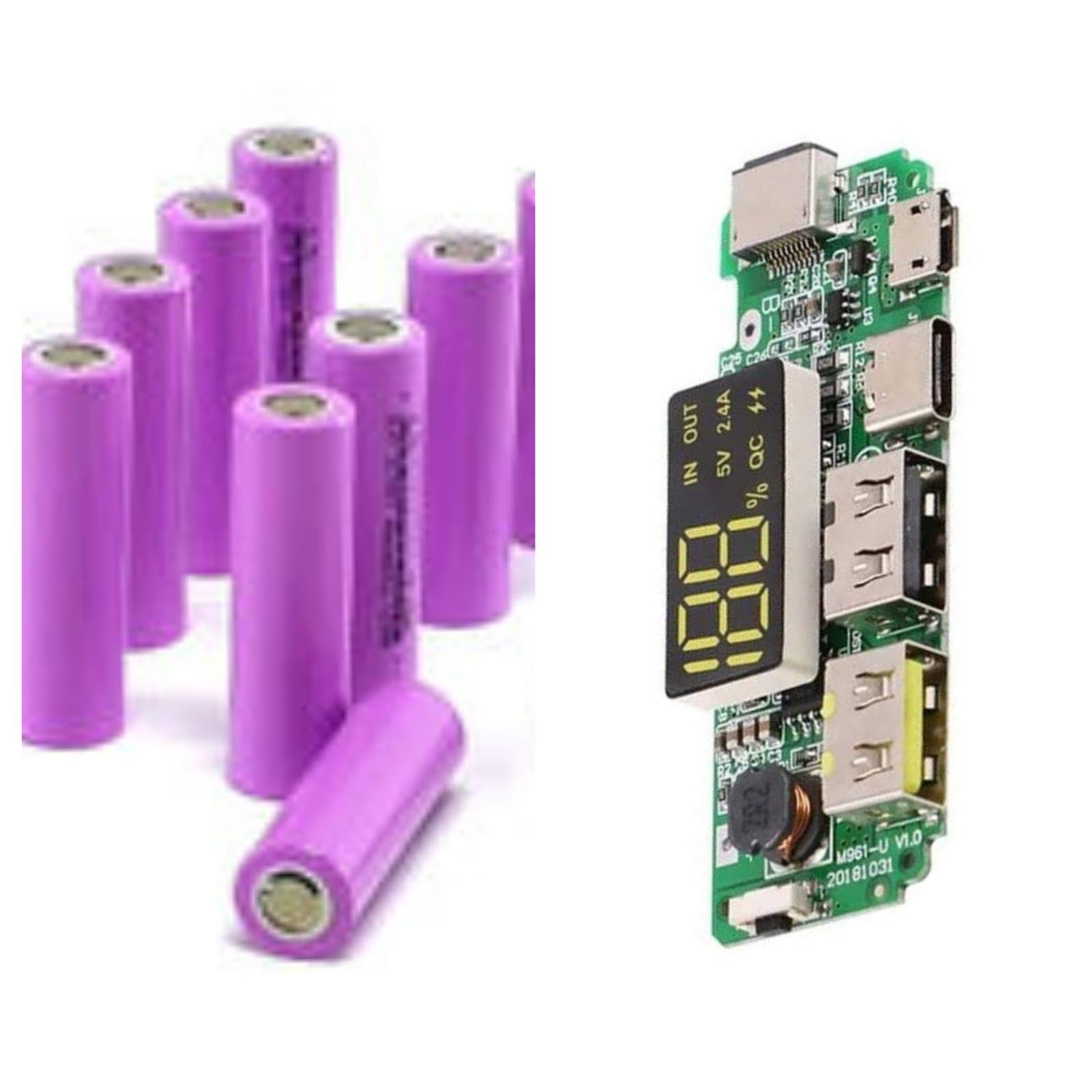 Luvik Combo of Mobile Power Bank Module Charger Board with Overcharge Over-Discharge Short Circuit Protection + 6 * 1200Mah Cell (B0CPC27HBS) Amazon Price History, Amazon Price Tracker