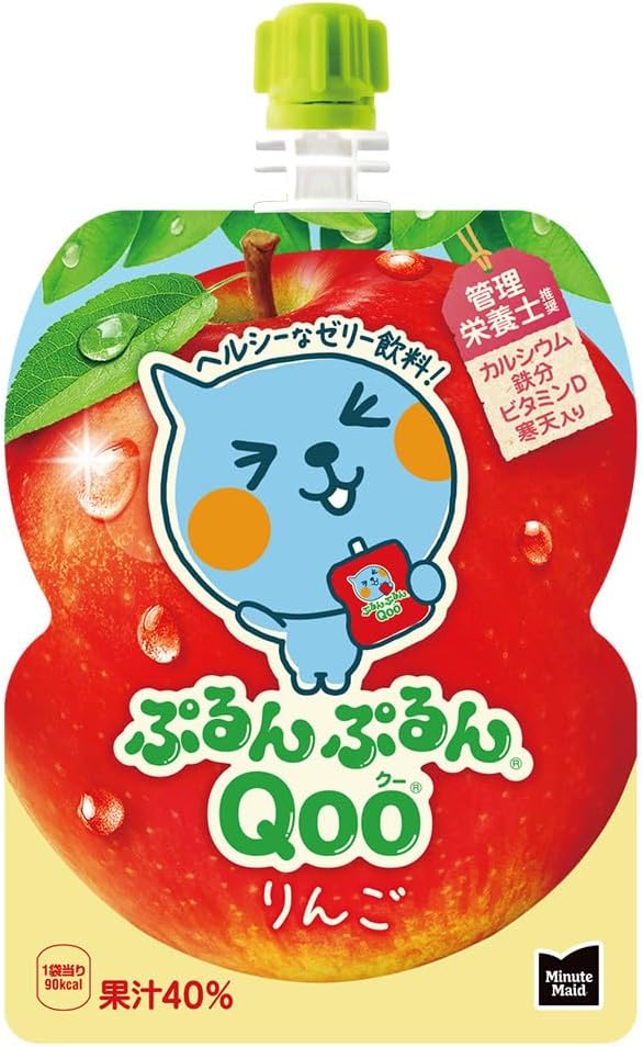 コカ・コーラ ミニッツ メイド ぷるんぷるんQoo りんご 125gパウチ×30袋