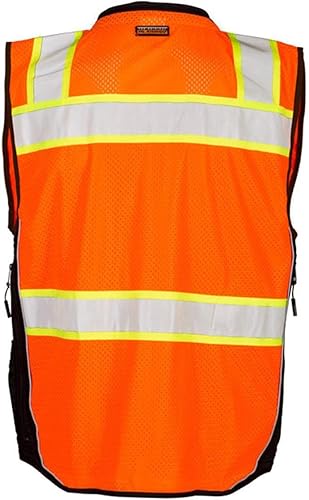 Miniatura 2 de ML Kishigo Chaleco de topógrafos Premium Black Series M Naranja