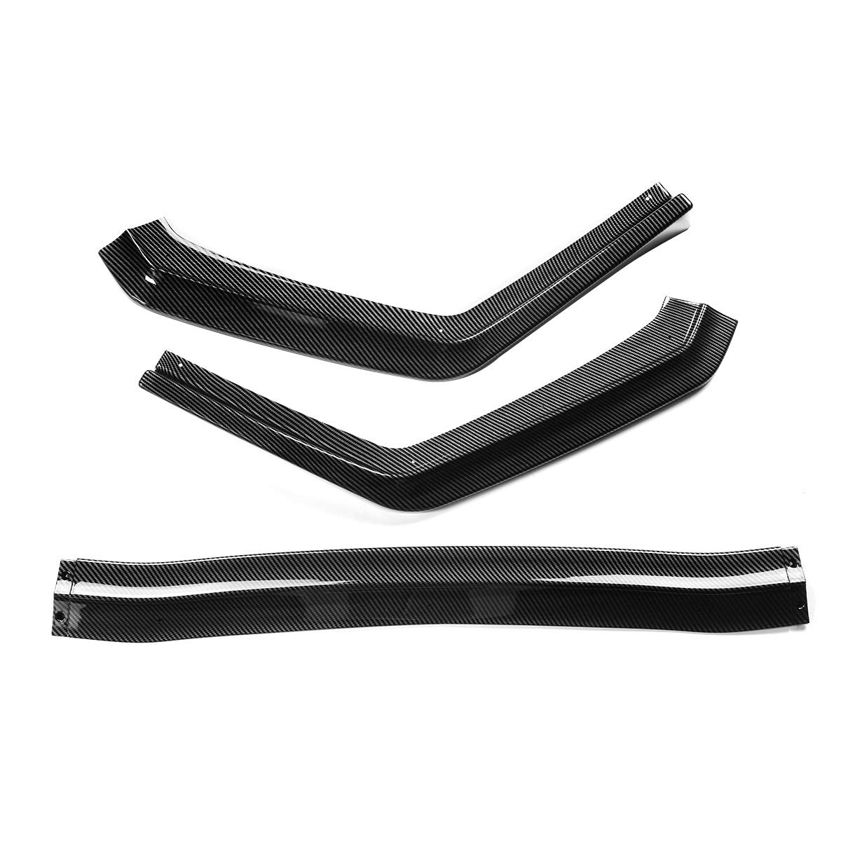Buy HNSDD Bumper Front Bumper Lip Body Kit Abs Glossy Black Front Lip
