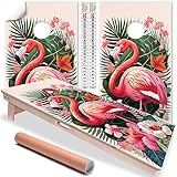 Cornhole Board Wraps and Decals for Boards Set of 2 Skins Professional Vinyl Covers Sticker Flamingo Life Cornhole Wraps Stickers Cornhole Skins Cornhole Wraps for Boards