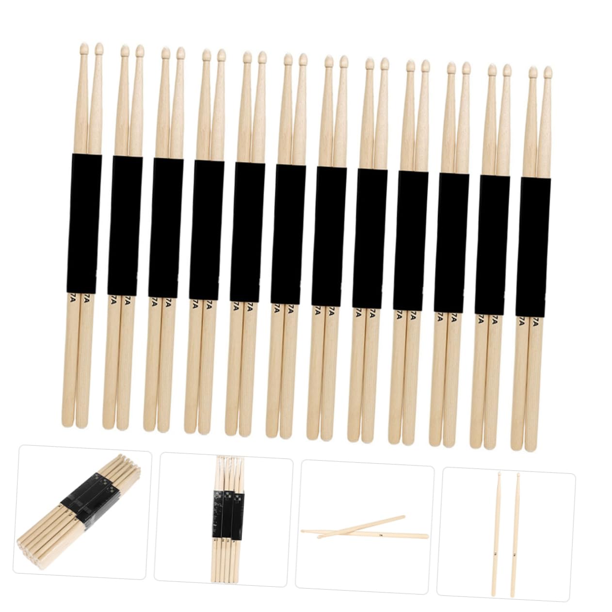 TOYANDONA 12paare Schlagzeug-drumsticks Aus Ahornholz Für Erwachsene Üben Für Orchesterproben Mit Hoher Spielgeschwindigkeit Und Langlebigkeit