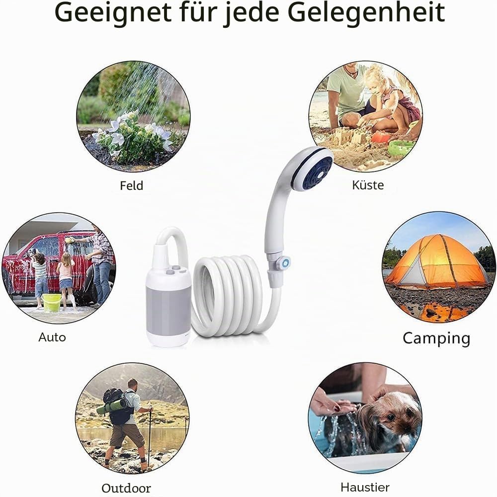 Laserbeak Tragbare Duschen Camping Dusche Mobile Duschen Portable Duschen Außenduschen,Für Indoor oder Outdoor Persönliches Baden Auto waschen Haustier Baden Pflanzen Bewässerung