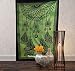 Tapestry Single Dream Catcher hippie mandal Wall Hanging Art Decor Mandala Tapestries Hippie Dorm 84X55 inches AAKRITI GALLERY (Green)