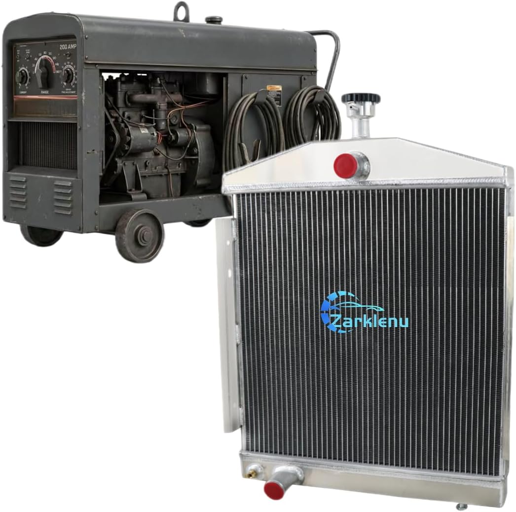 2 Row AA5052 Aluminum Radiator for Lincoln Welder 200 250 AMP SA200 SA250 G10877198 H19491