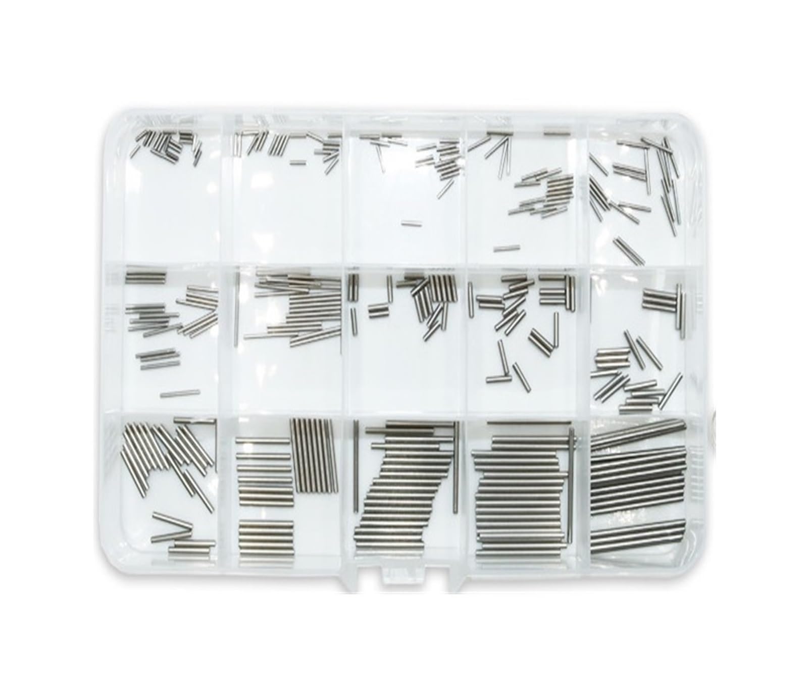 Gewindestift Passstift-Sortimentssatz, Edelstahl-Positionierungsregal-Stützstift, massiver Zylinder Zur Reparatur(M1-M1.5 300pcs)