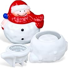 Snowman Jar Resin Molds, Christmas Epoxy Resin Molds Silicone Box with Lid