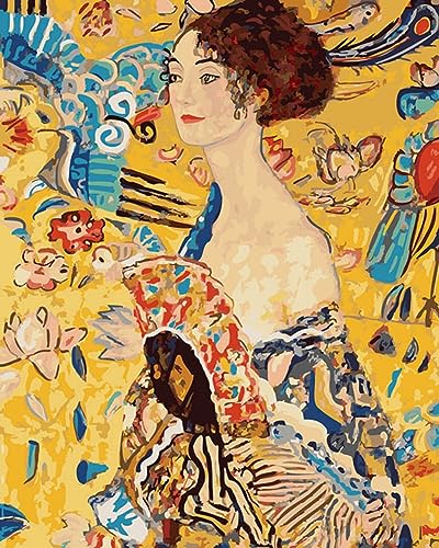 Peinture par numéro Gustav Klimt kit loisir créatif adulte débutant Wowdecor motif femme 40x50cm