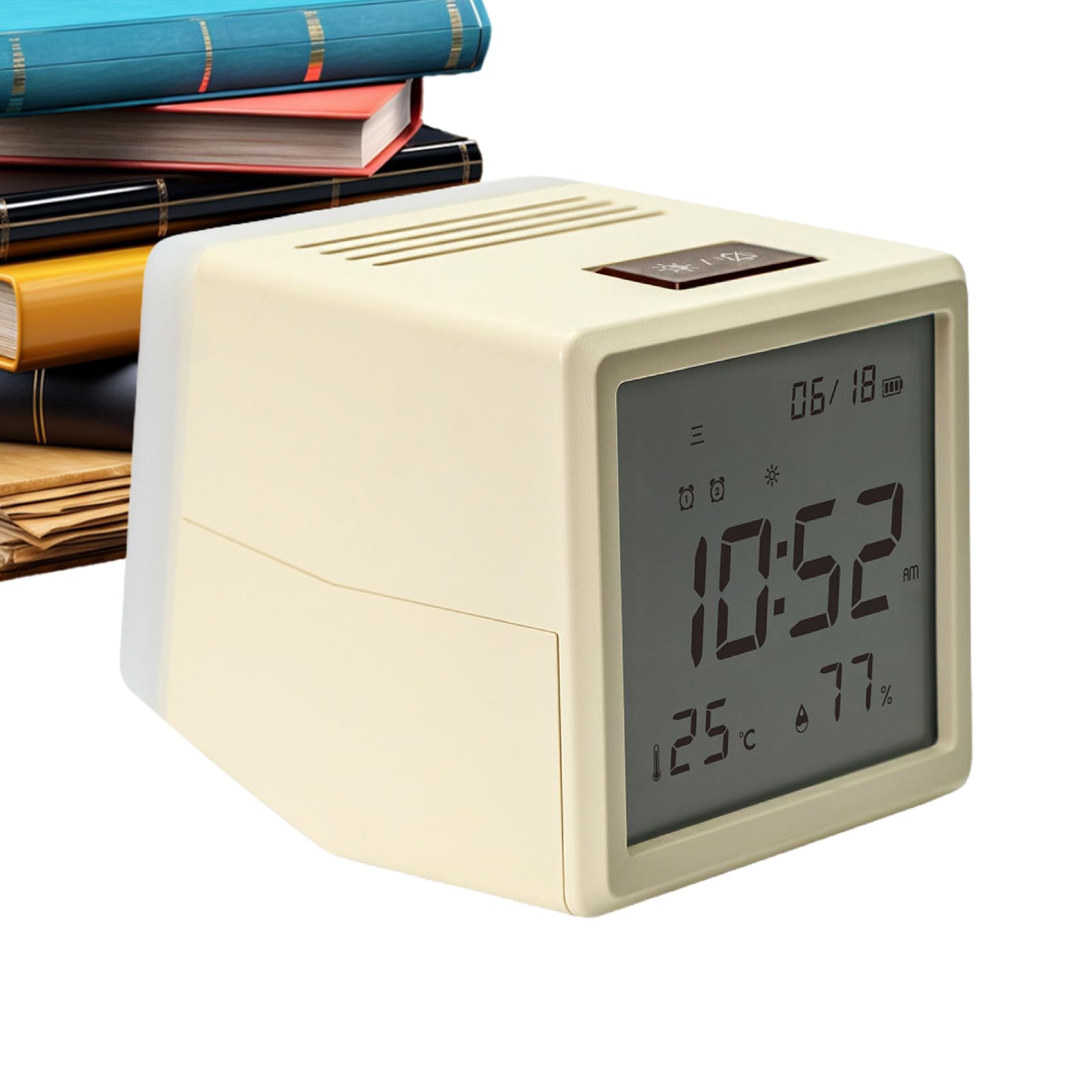 Horloge numérique lumineuse LED anti-lumière agressive pour réveil ado et adulte