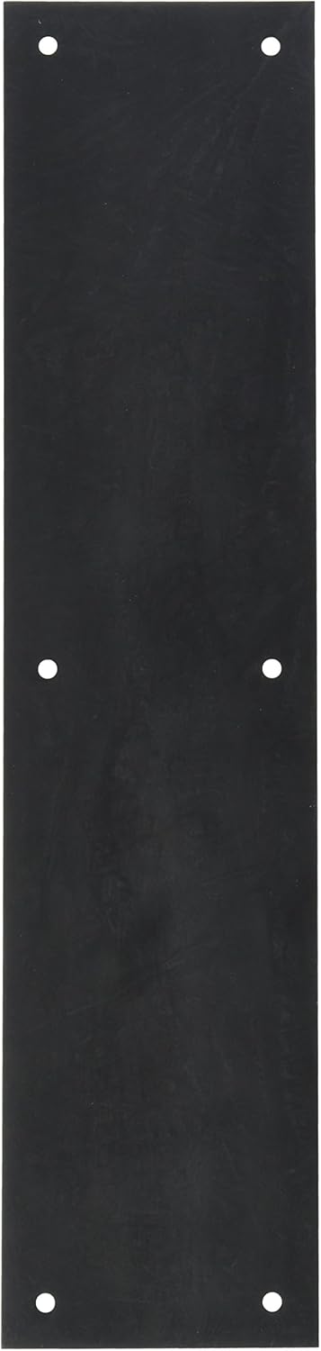 Baldwin 2123 3-1/2 Inch x 15 Inch Solid Brass Square Edge Push Plate, Oil Rubbed Bronze