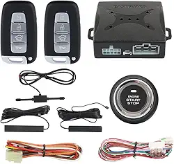 EASYGUARD EC003N-K-1 PKE Sistema de alarme de carro bloqueio de proximidade botão de arranque remoto do motor sistema sem chave CC 12V