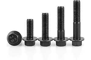 25Pcs M6 x 30mm Flange Bolts: Durable & Versatile Flange Hex Head Screws