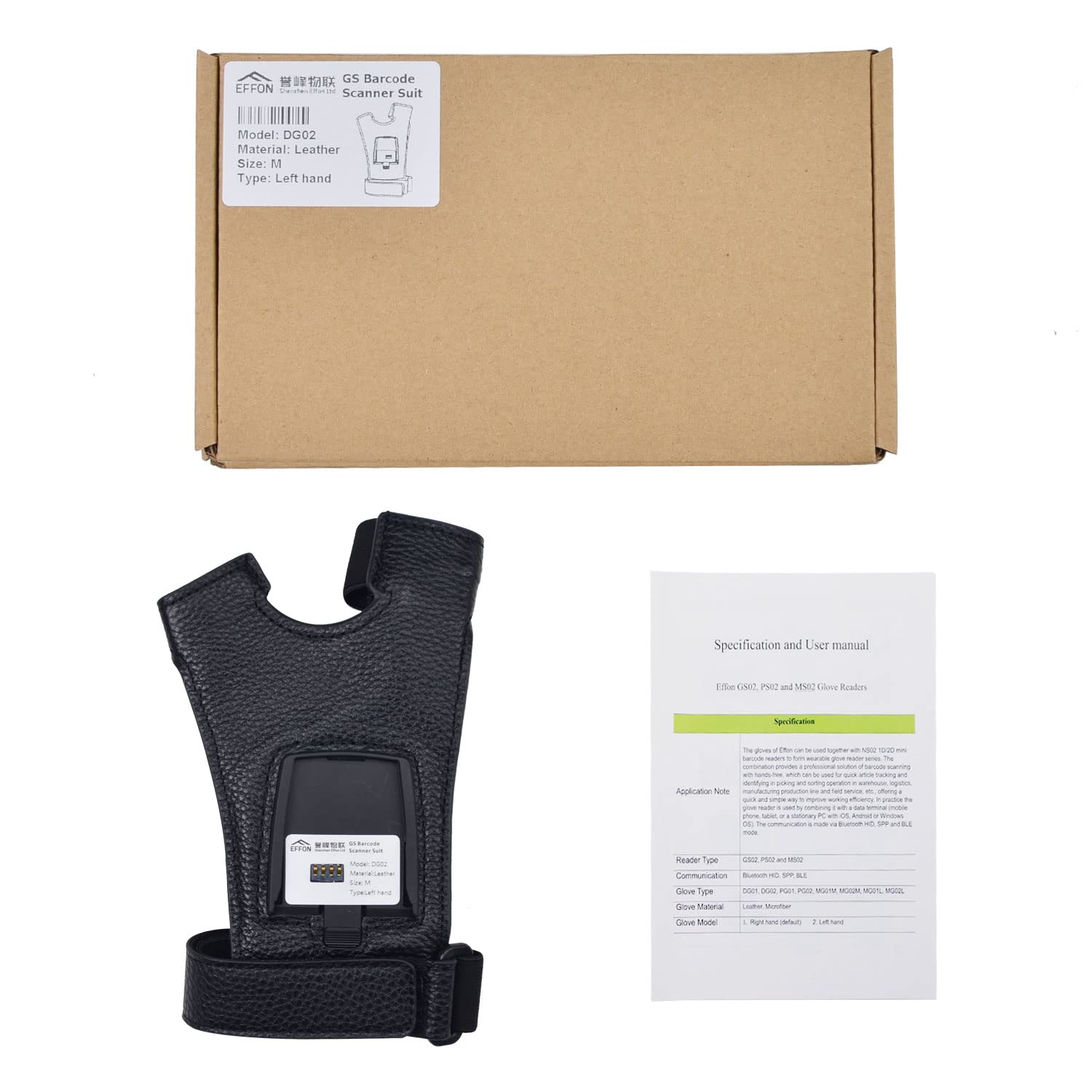 Trigger Glove For 1D & 2D Imager Mini Pocket Barcode Scanner Warehouse Pickup, Wearable Wrist Straps Barcode Hands-Free Wireless Storage Reader